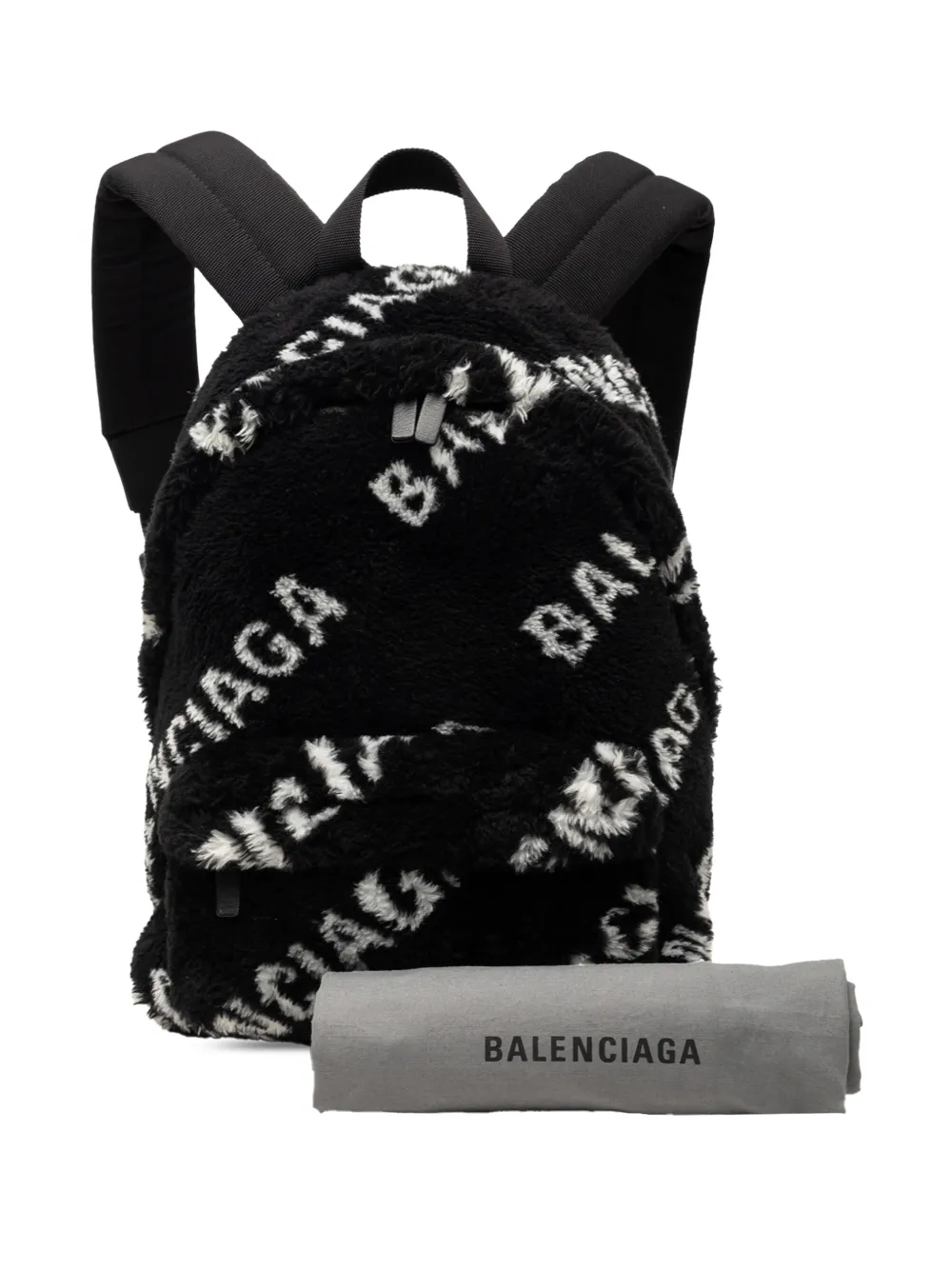 Balenciaga Pre-Owned 2018-2026 Small Faux Fur Diagonal Logo 