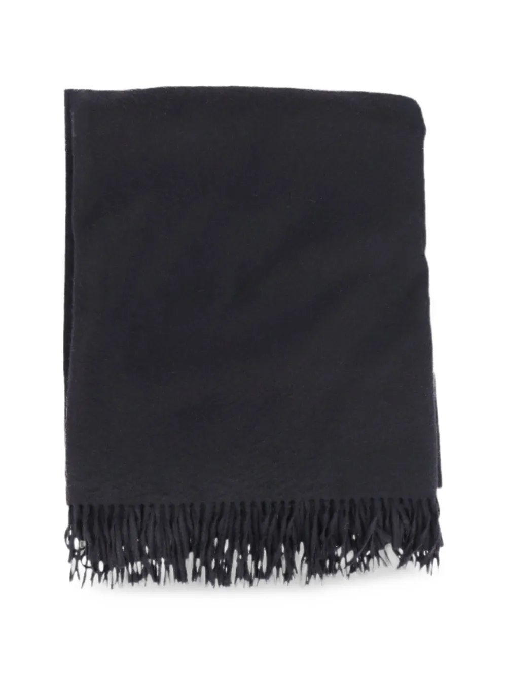 Isaia fringed-edge scarf - Blu
