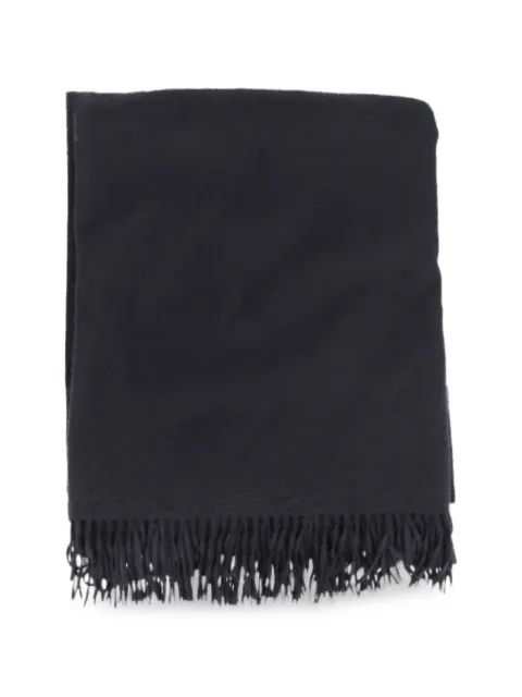 Isaia fringed-edge scarf
