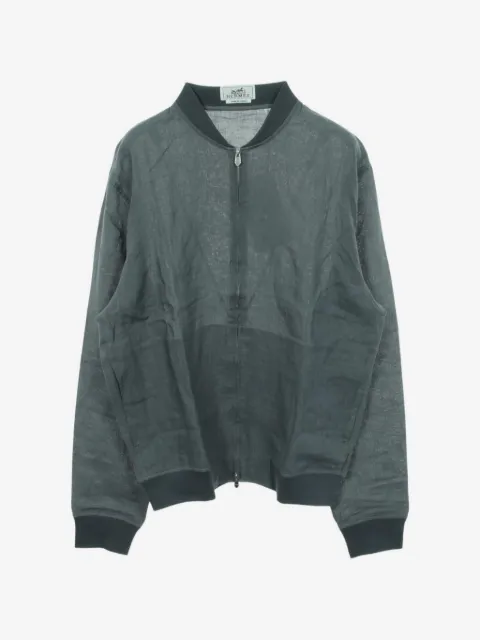 Hermès Pre-Owned zip-up linen sweater