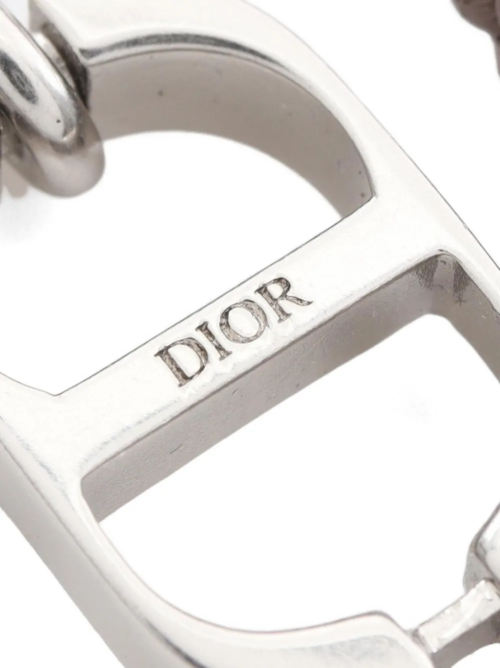 Christian Dior Pre-Owned 2020s CD Icon Braided Leather Bracelet