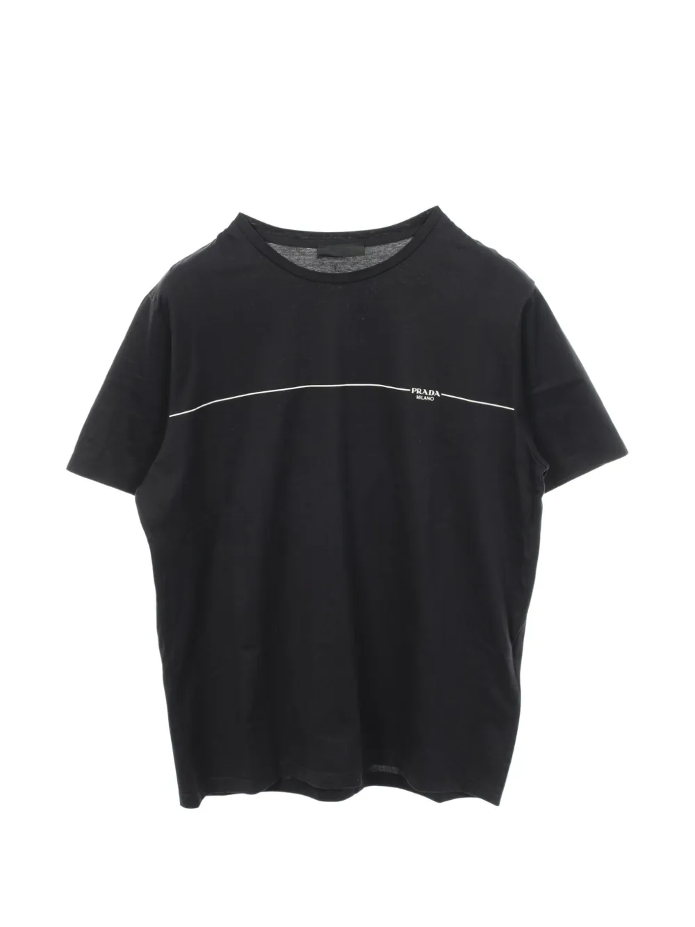 Prada Pre-Owned 2010s logo-print T-shirt - Nero