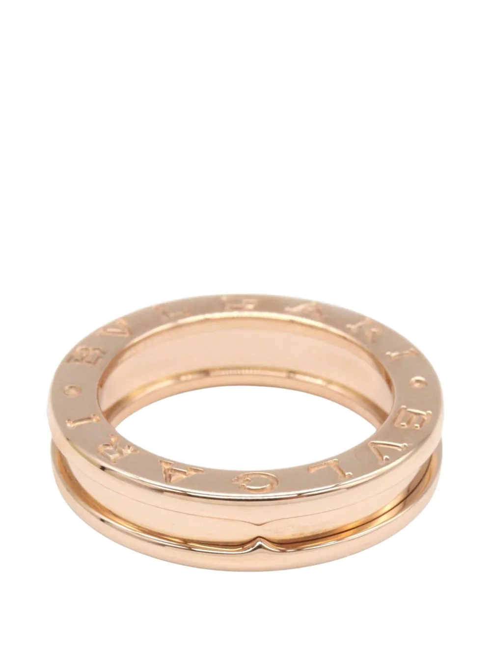 Bvlgari Pre-Owned 2010s B-zero1 logo-engraved ring - Rosa