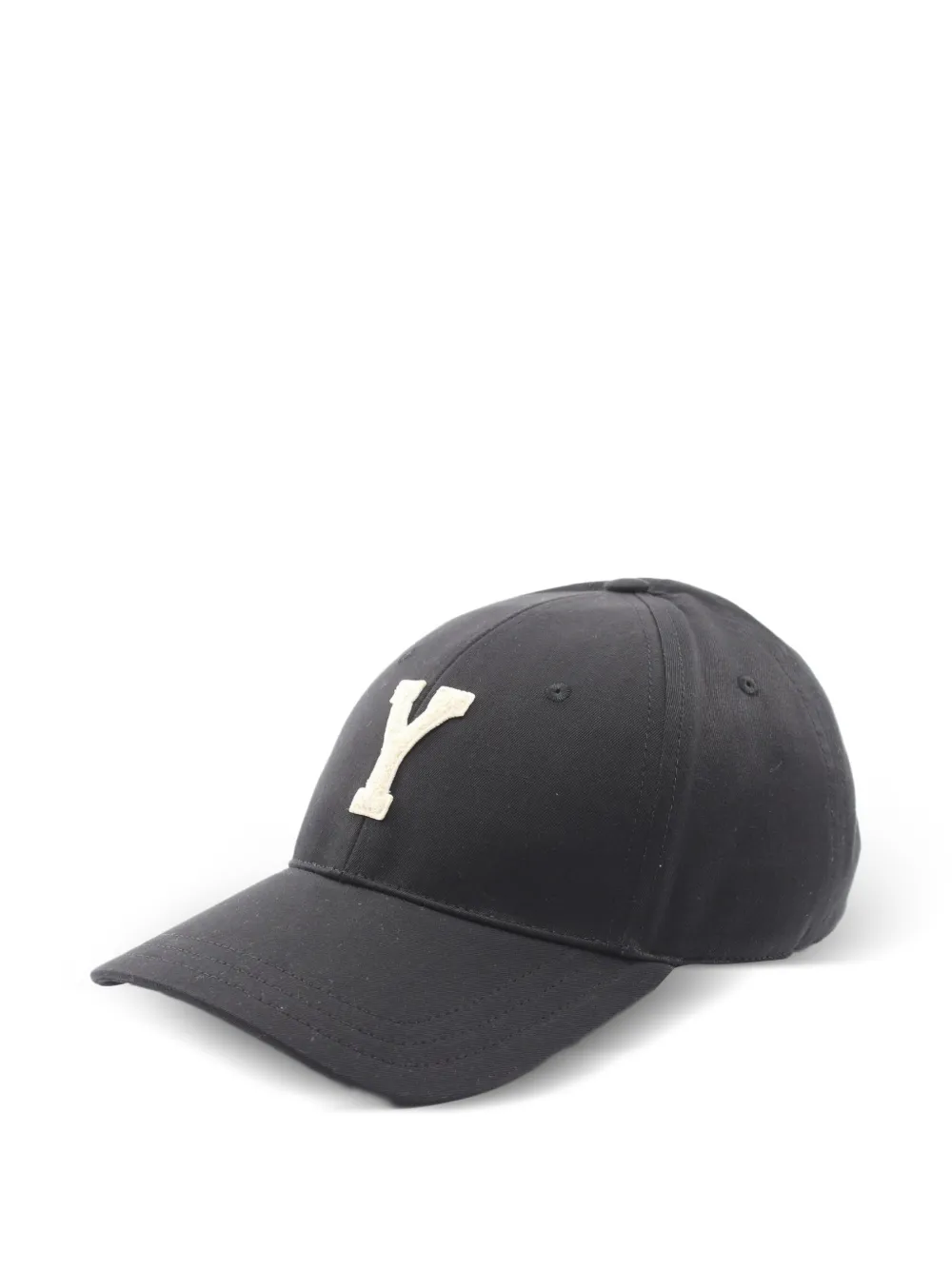 Saint Laurent Pre-Owned Y Varsity cap - Nero