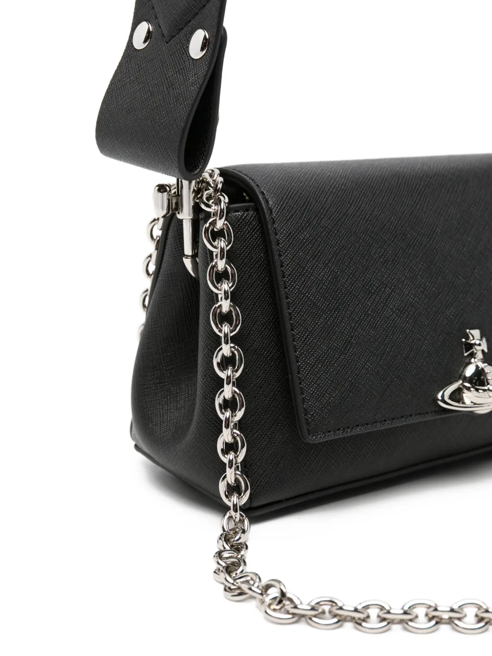 Vivienne Westwood Kleine Hazel schoudertas met logoplakkaat Zwart