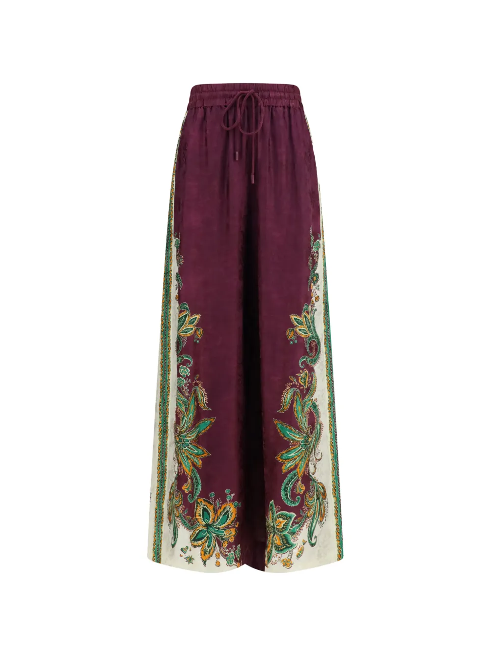 ALEMAIS Pantaloni Ruthie con stampa paisley - Rosso
