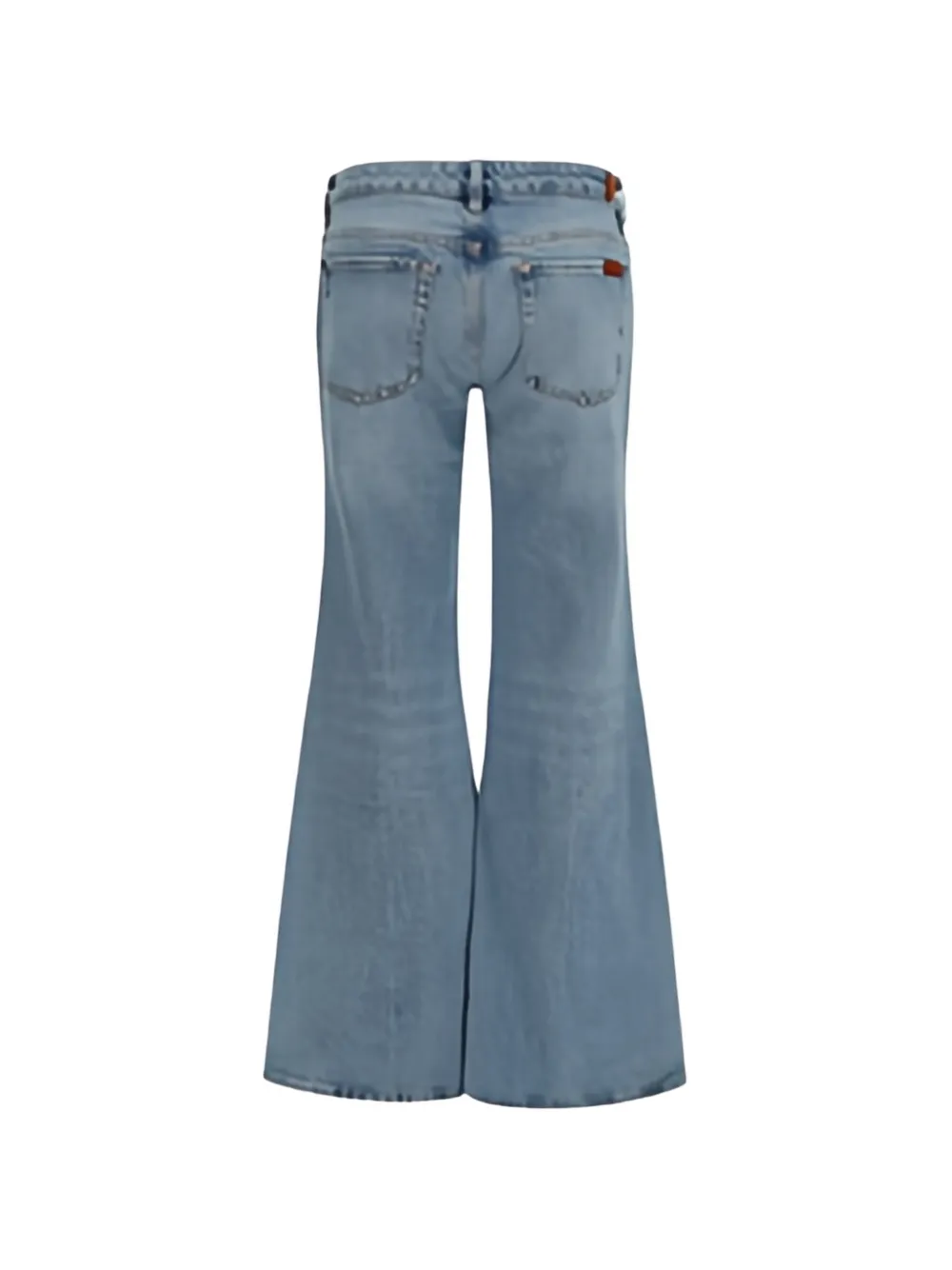 7 For All Mankind Low waist jeans met vijf zakken Blauw