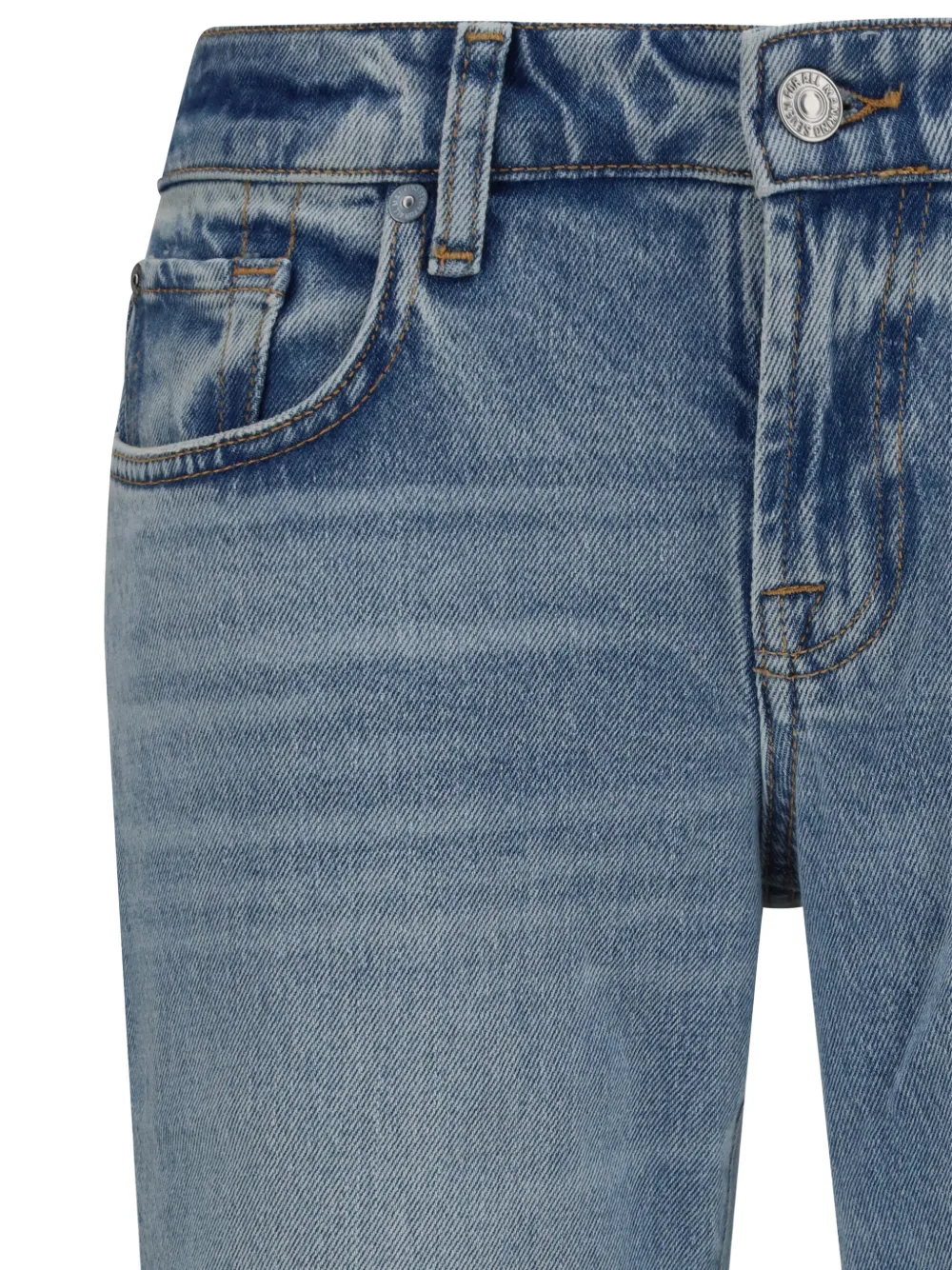 7 For All Mankind Low waist jeans met vijf zakken Blauw