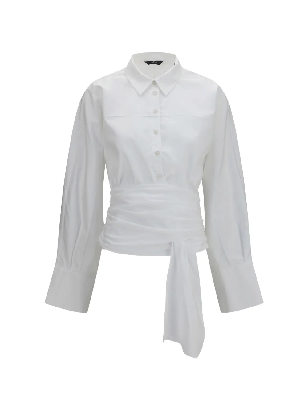7 For All Mankind waist-tie shirt - Bianco