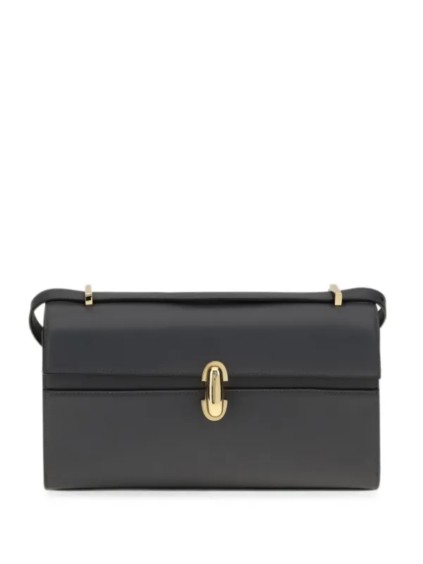 Savette Symmetry 26 Leather Shoulder Bag in Black