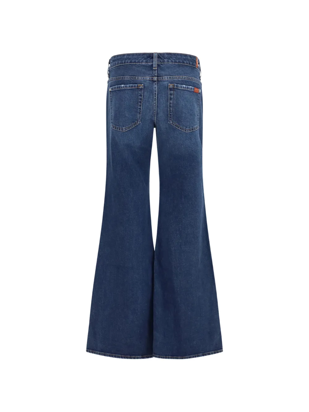 7 For All Mankind Low waist flared jeans Blauw
