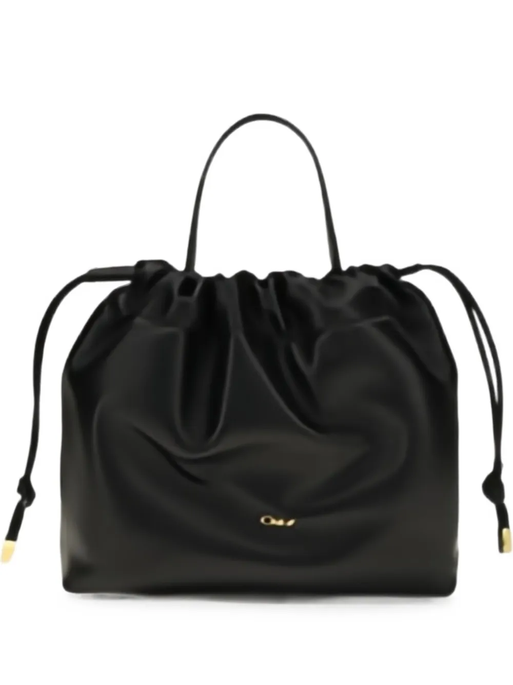 Chloé Small Chloé Icons leather drawstring shoulder bag - Black
