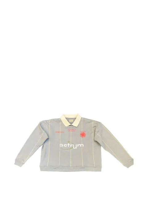 astrum pinstriped polo shirt