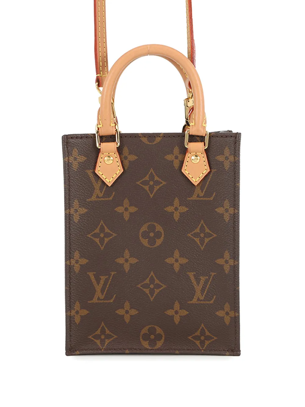Louis Vuitton Pre-Owned 2020-2026 Monogram Petit Sac Plat satchel - Marrone