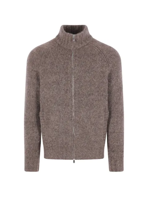 Brunello Cucinelli ribbed-knit zip-up cardigan