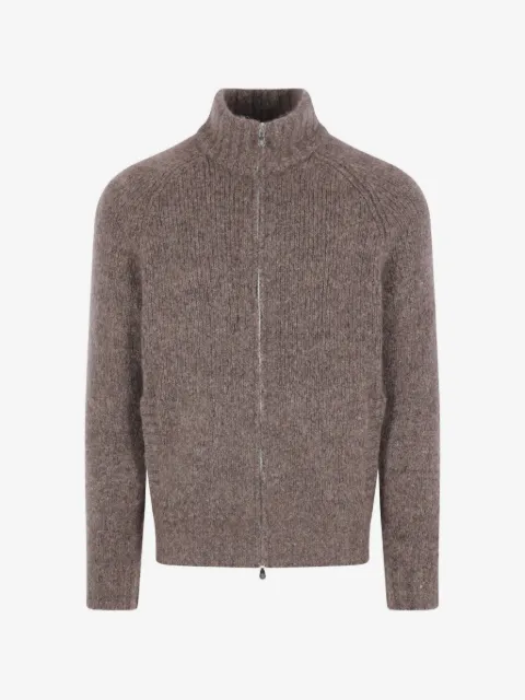 Brunello Cucinelli ribbed-knit zip-up cardigan
