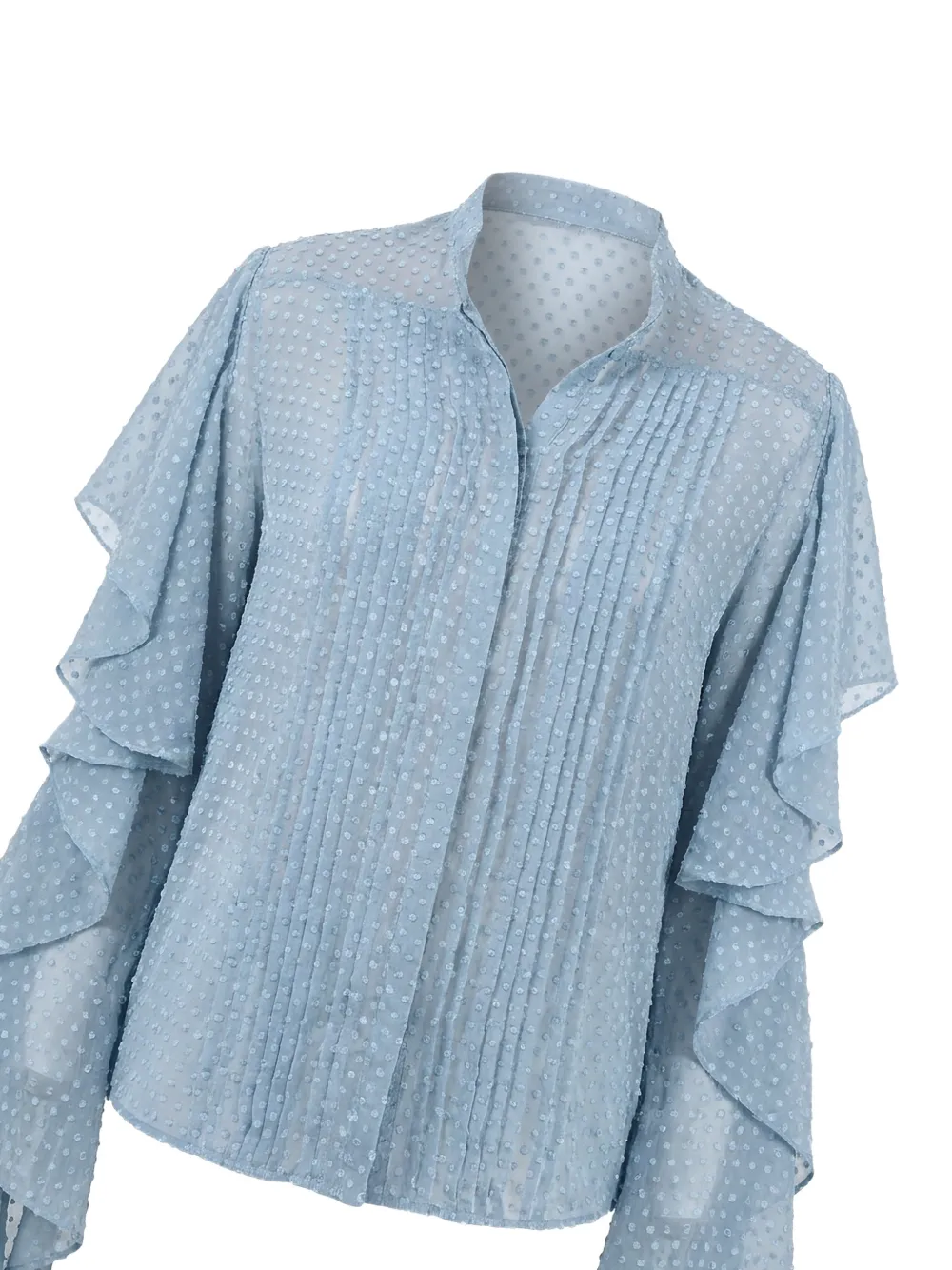 Barbara Bui Blouse met ruchemouwen Blauw