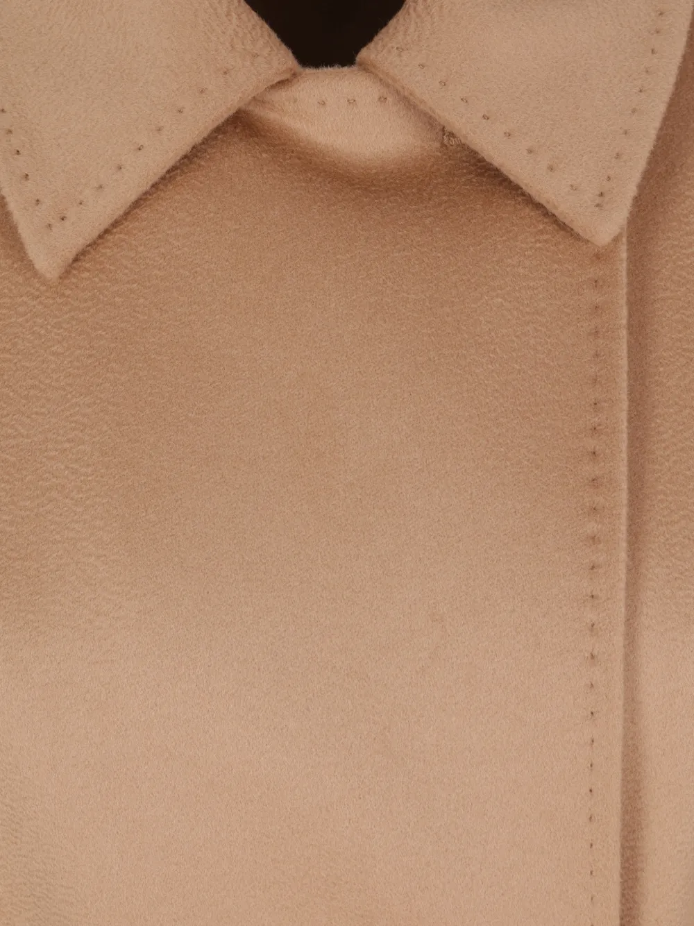 Max Mara Wollen jas met ceintuur Beige