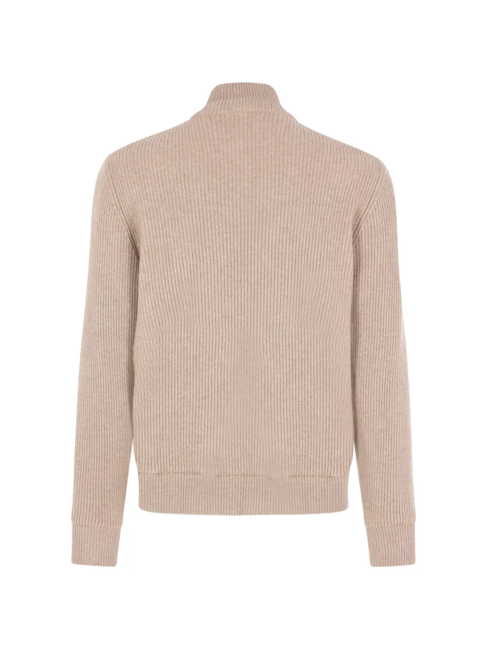 Brunello Cucinelli Vest met suède vlak Beige