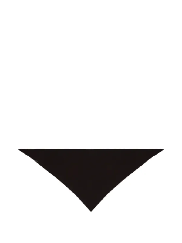 Brunello Cucinelli Fine-knit Triangular Scarf in Black