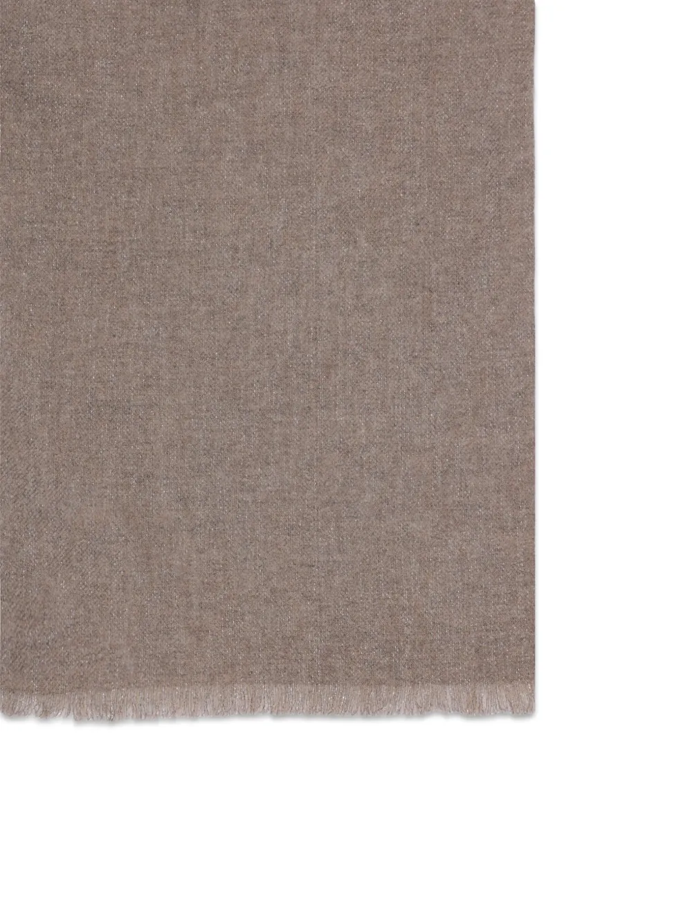 Brunello Cucinelli Sjaal met gerafelde afwerking Beige