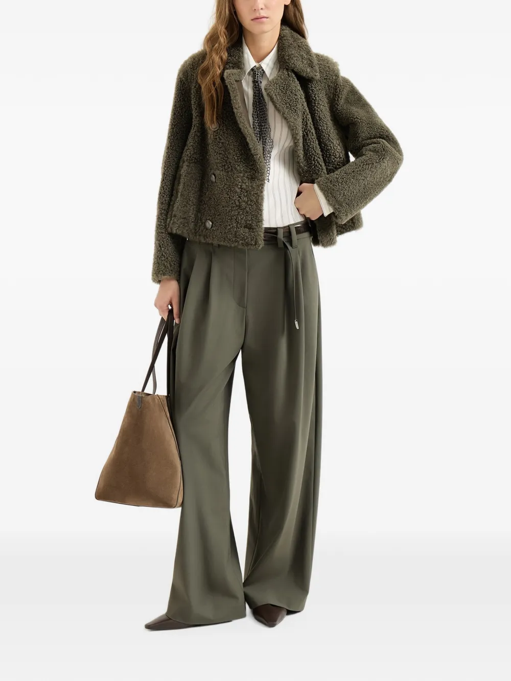 Brunello Cucinelli Jas met dubbele rij knopen Grijs
