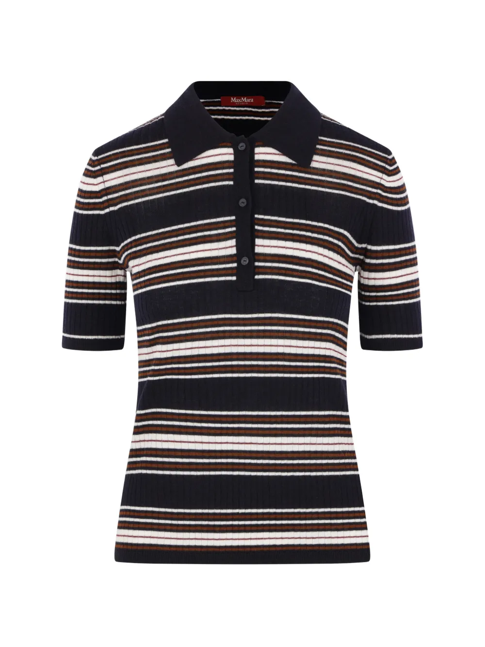 Max Mara striped ribbed sweater - Blu