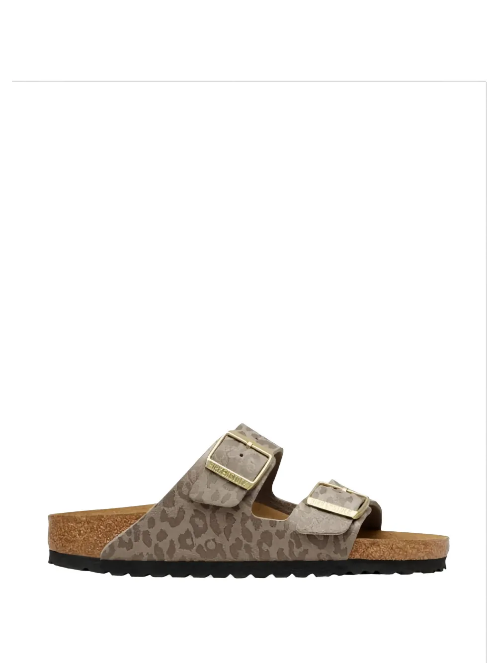Birkenstock Arizona leopard-print sandals - Grau