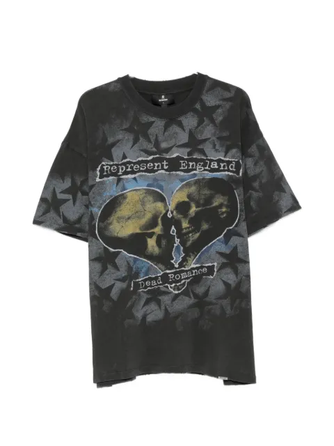 Represent Romance graphic-print star-pattern cotton T-shirt