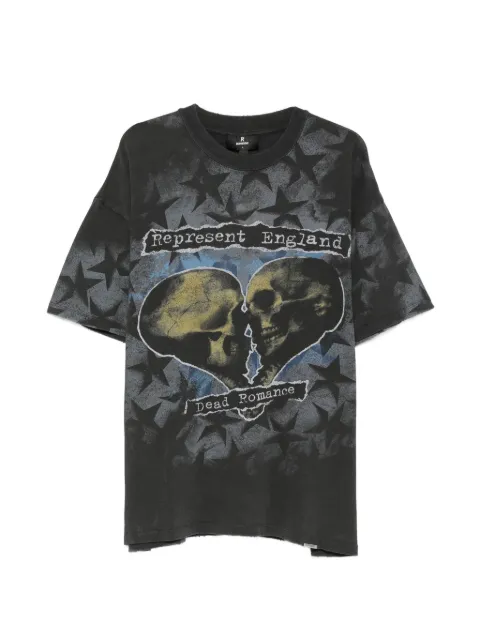 Represent Romance graphic-print star-pattern cotton T-shirt