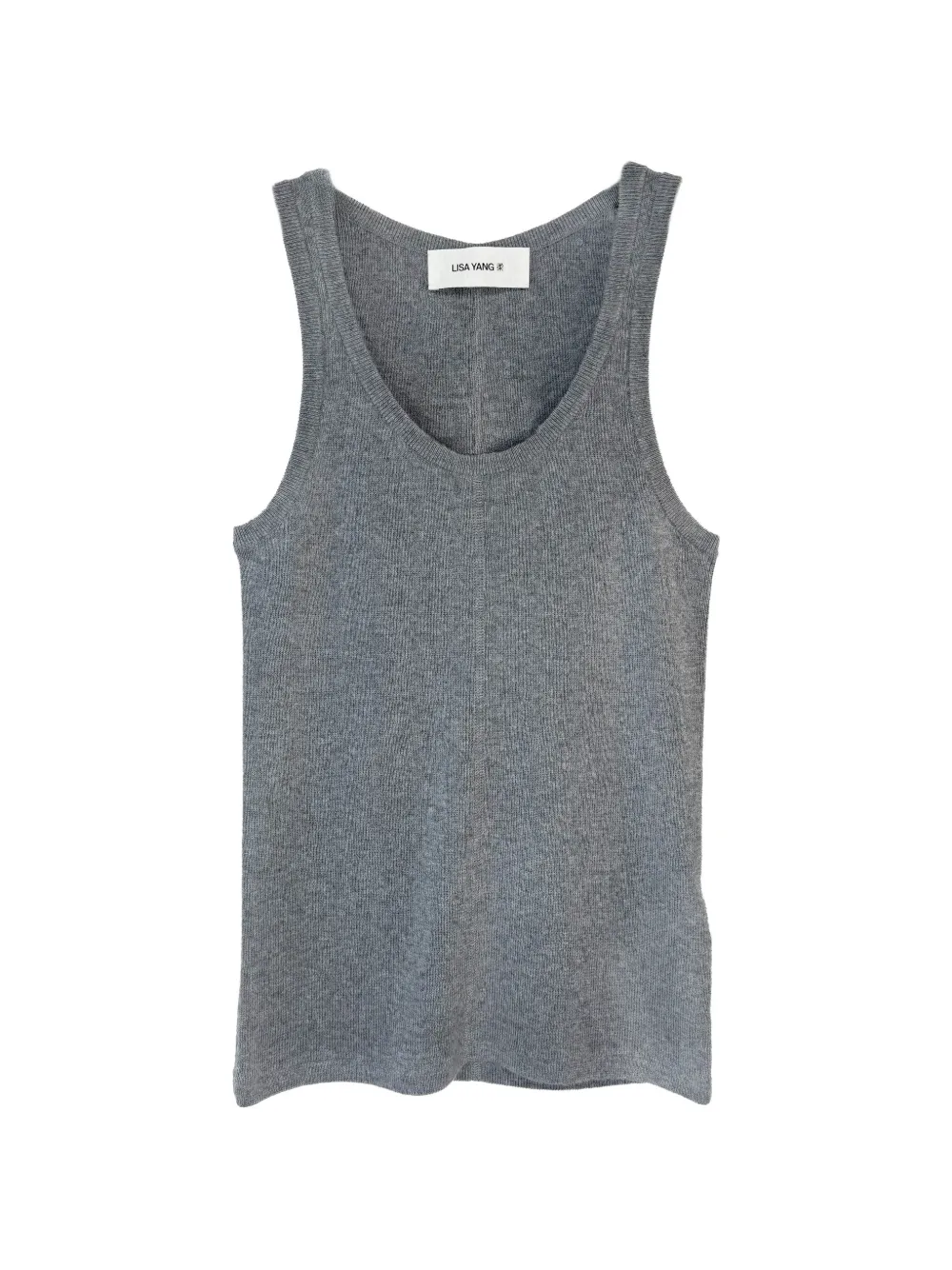 Lisa Yang Meng ribbed-knit top - Grigio
