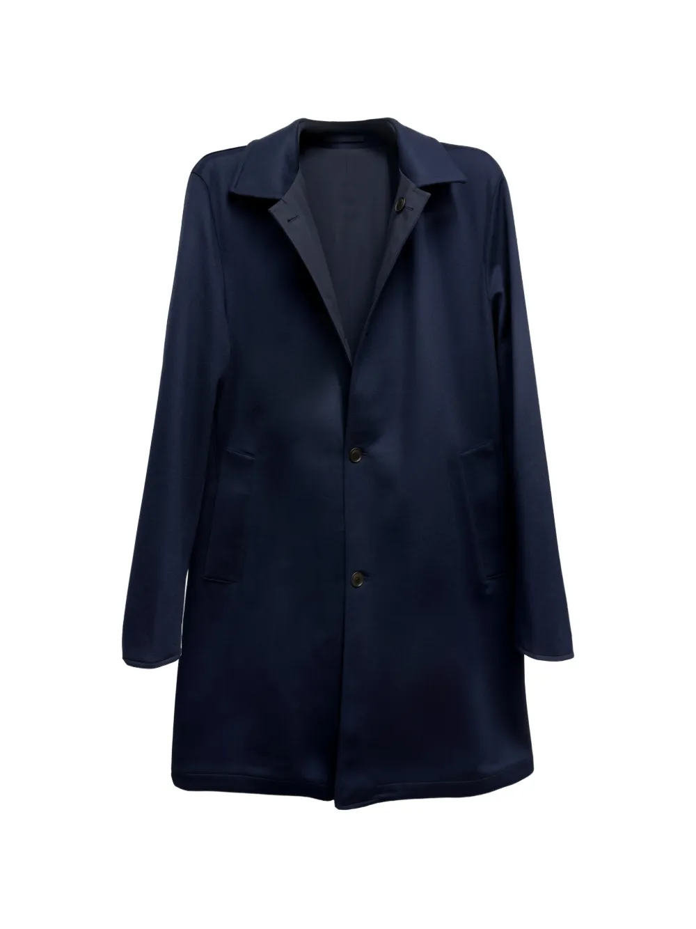 Luciano Barbera reversible cashmere coat - Blu