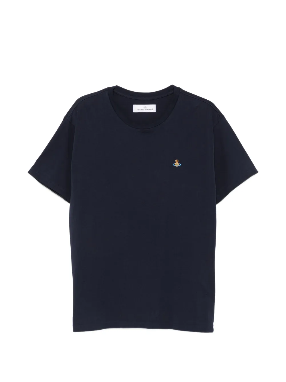 Vivienne Westwood Orb-embroidered crew-neck T-shirt - Blau