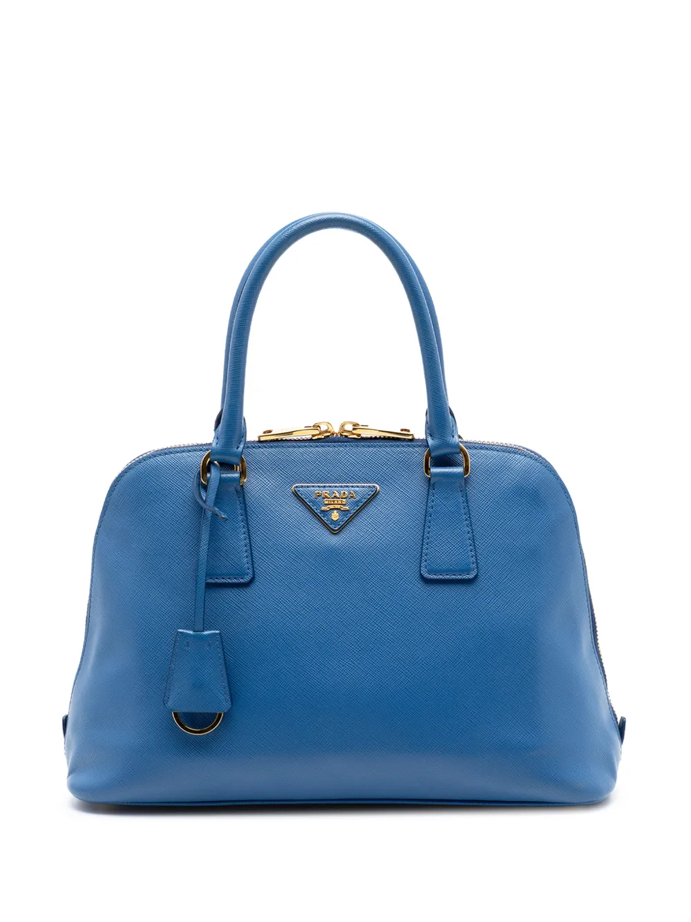 Prada Pre-Owned 2021-2026 Medium Saffiano Lux Promenade satchel - Blu