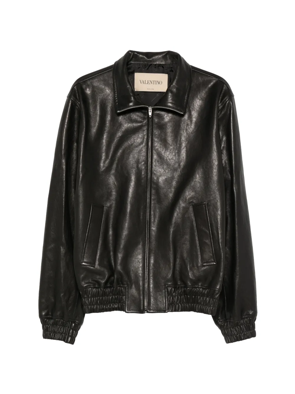 Valentino Garavani zip-up leather jacket - Nero