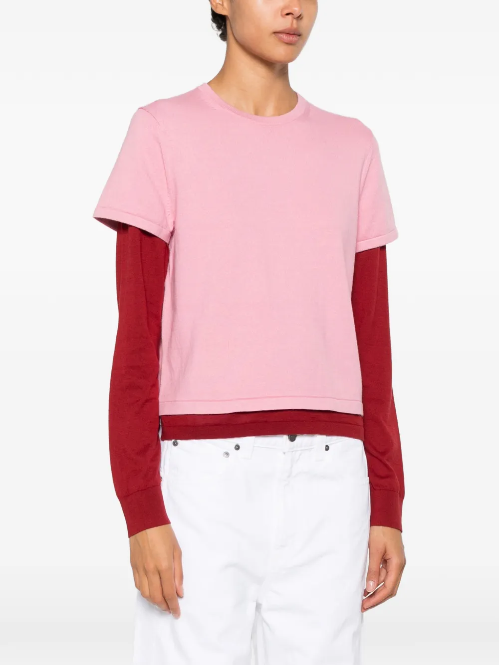 Guest In Residence Trui met gelaagd effect Roze