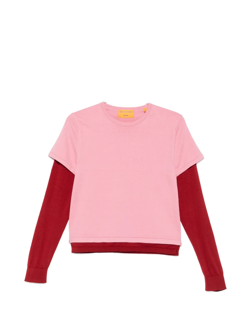 Guest In Residence layered-effect sweater - Rosa