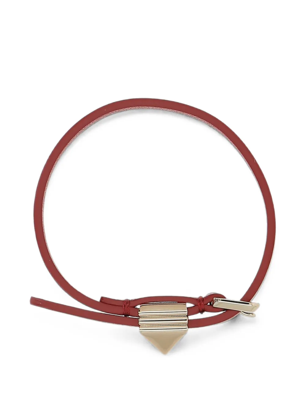 Valentino Garavani Rockstud leather bracelet - Rosso