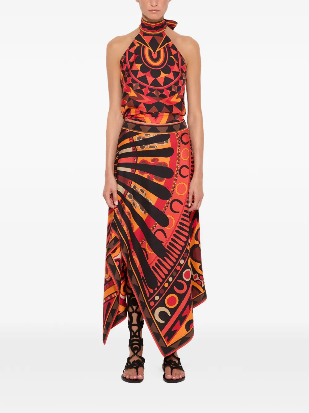 PUCCI Asymmetrische rok Zwart