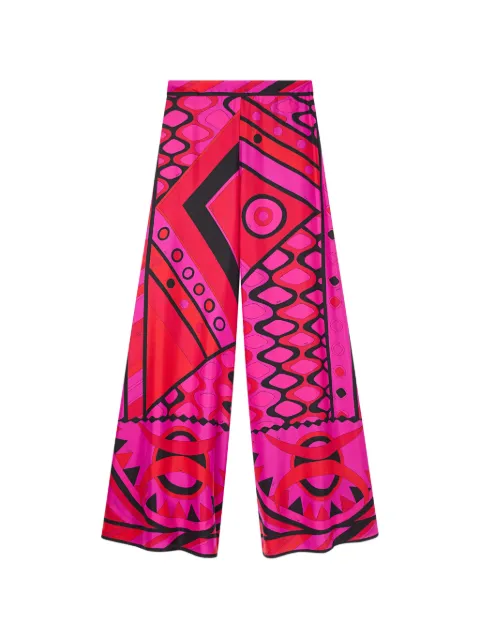 PUCCI Vivara-print silk palazzo pants