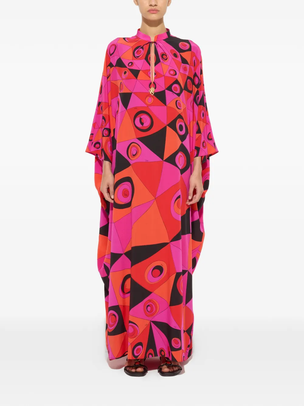 PUCCI Zijden tuniek met Occhi-print Roze