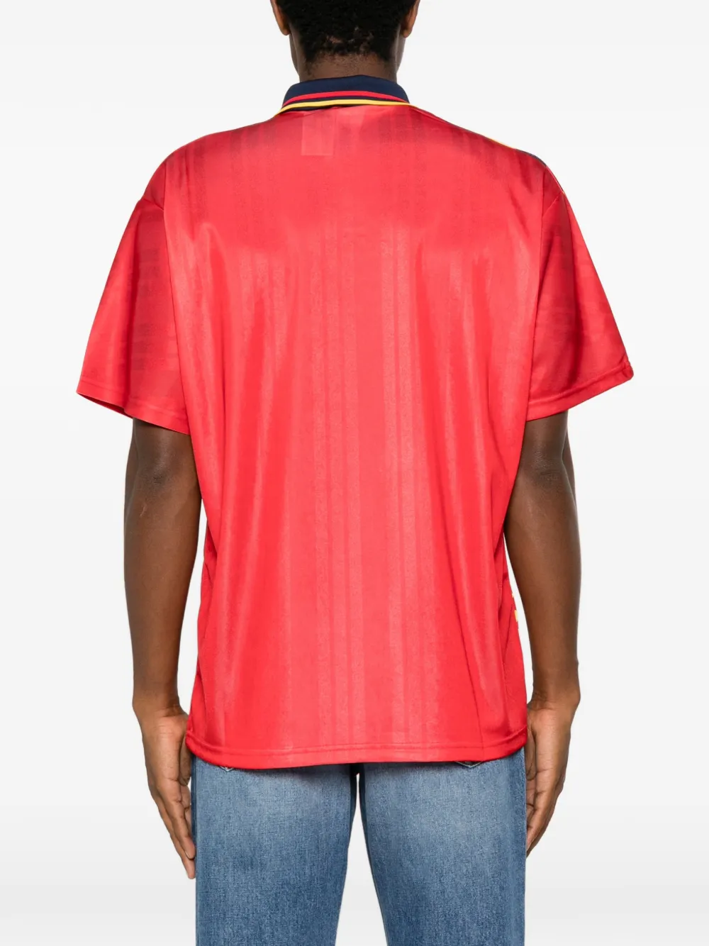 adidas Spain poloshirt met diamant-patroon Rood