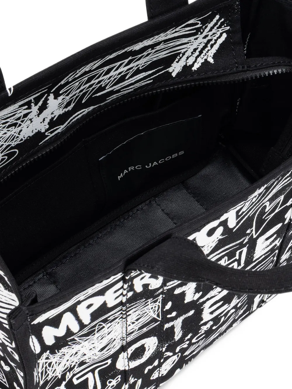 Marc Jacobs The Tote graffiti-print bag Zwart