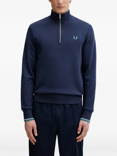 Fred Perry quarter-zip cotton sweater