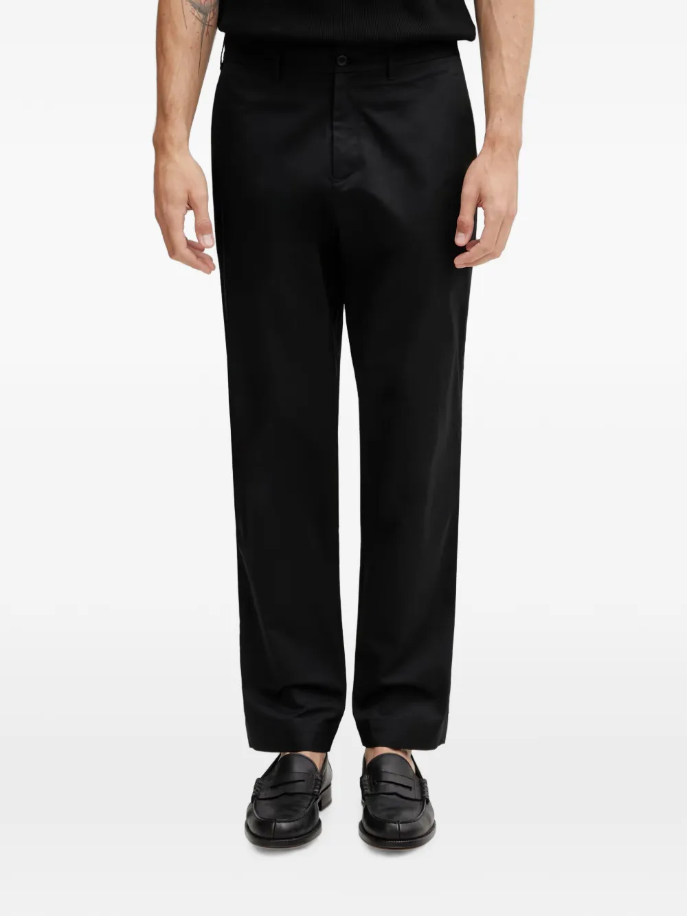 Fred Perry Logo-embroidered Trousers In Black