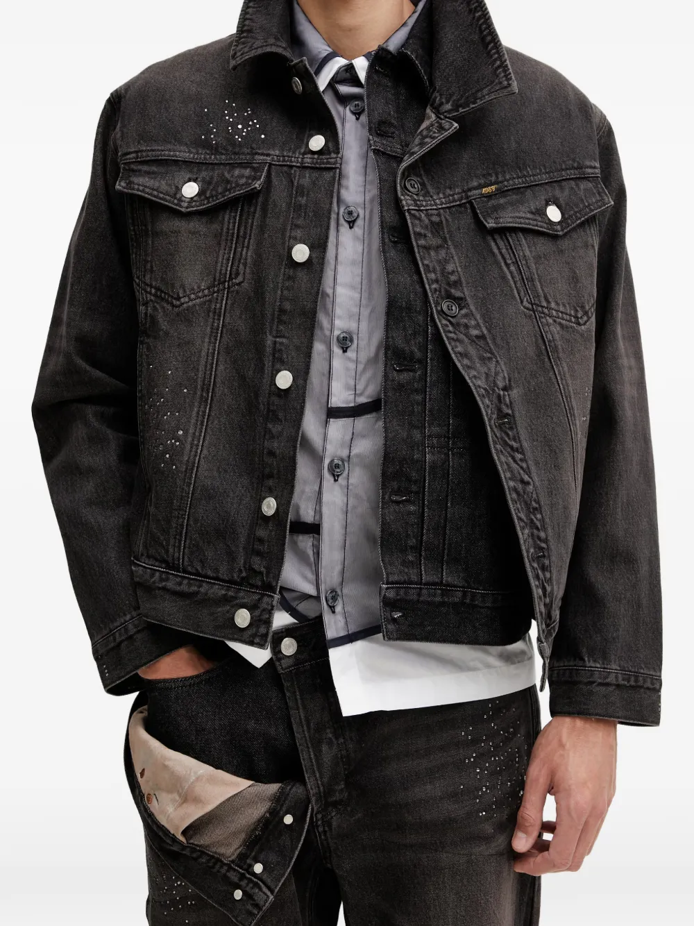 Andersson Bell Denim jack Zwart
