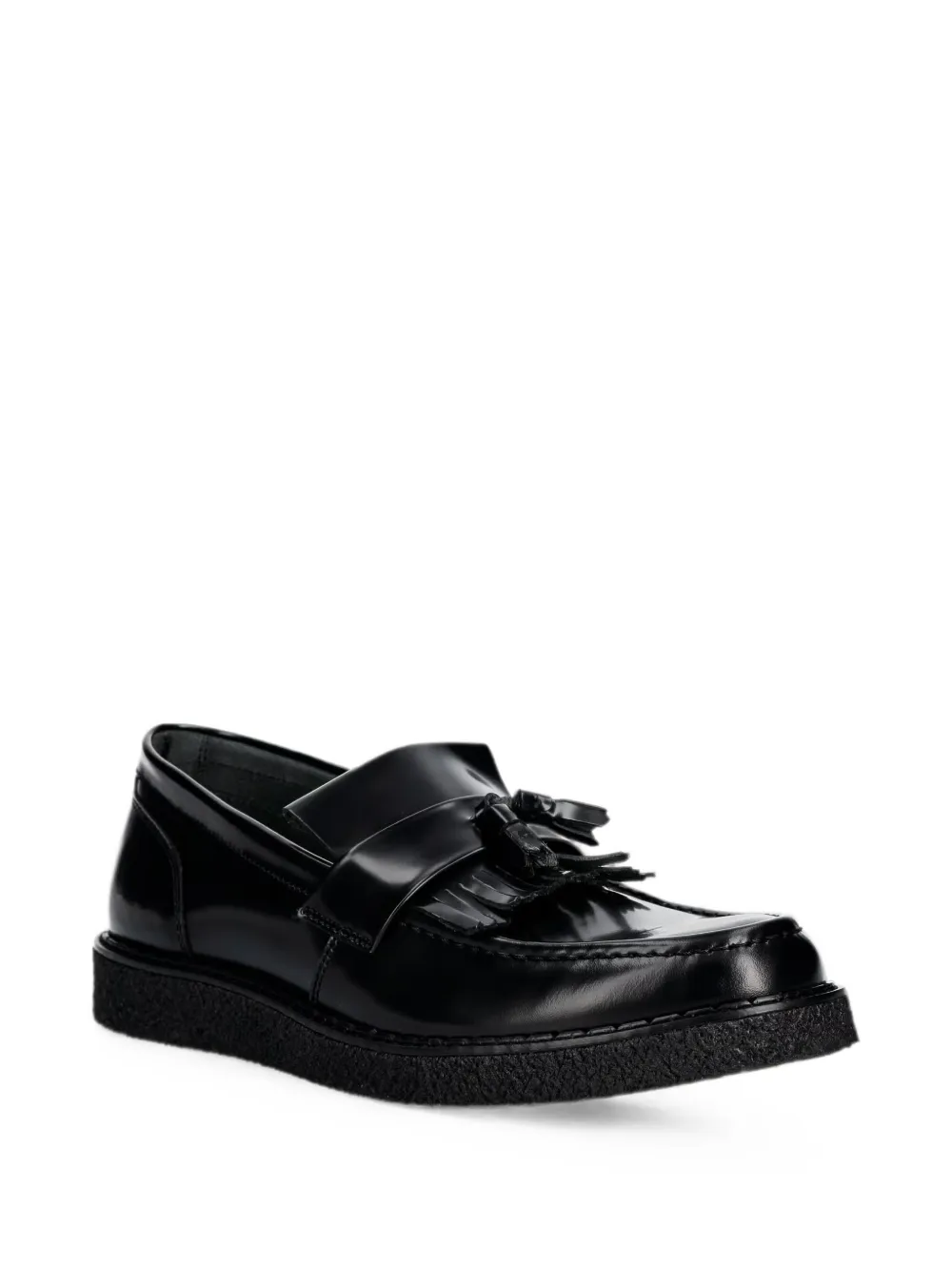 Fred Perry x George Cox leather loafers Zwart
