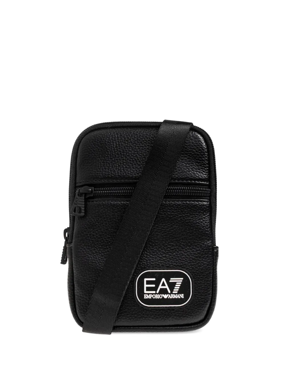Ea7 Emporio Armani Borsa messenger con applicazione - Nero