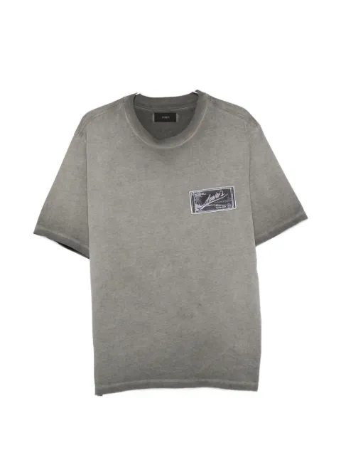 AMIRI faded logo-patch cotton T-shirt