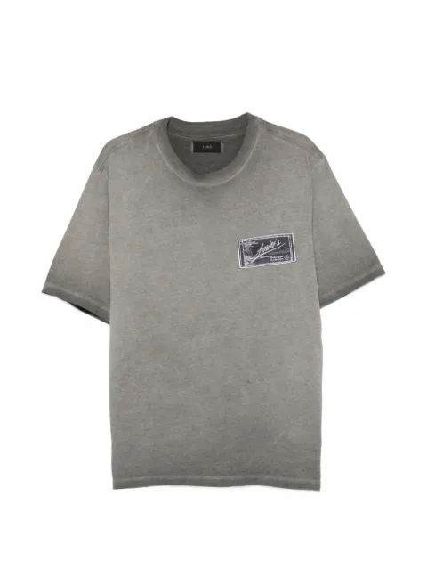 AMIRI faded logo-patch cotton T-shirt